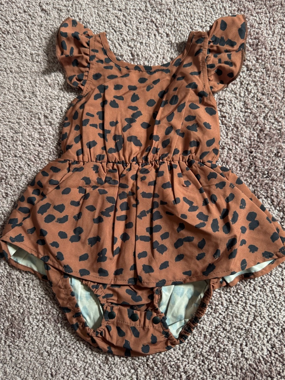 Infant Girl Peplum Romper / Dress 3-6 month
